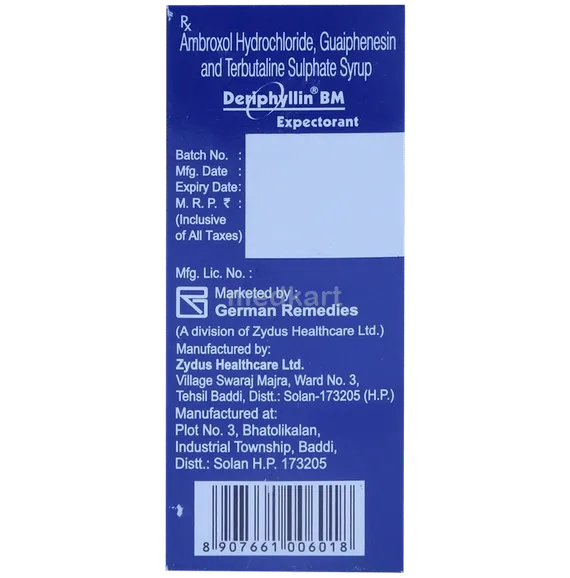 deriphyllin bm expectorant syrup 120 ml